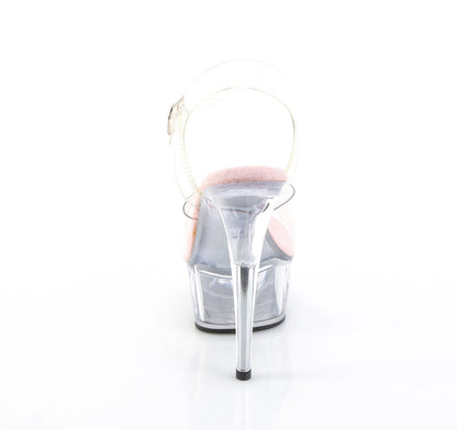 DELIGHT-608 6" Heel, 1 3/4" PF Ankle Strap Sandal