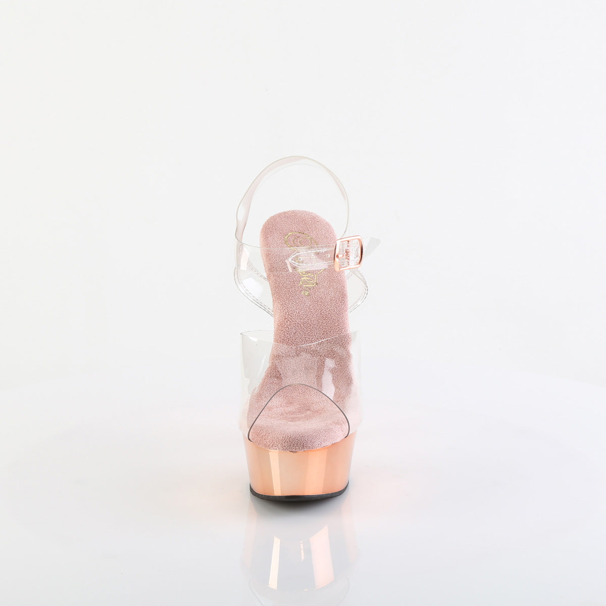 DELIGHT-608 6" Heel, 1 3/4" PF Ankle Strap Sandal