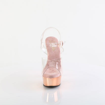 DELIGHT-608 6" Heel, 1 3/4" PF Ankle Strap Sandal