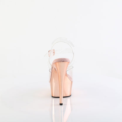DELIGHT-608 6" Heel, 1 3/4" PF Ankle Strap Sandal