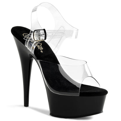 DELIGHT-608 6" Heel, 1 3/4" PF Ankle Strap Sandal