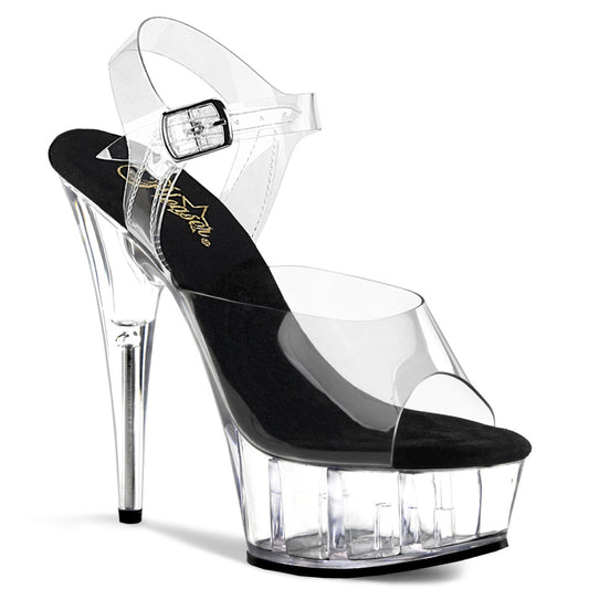 DELIGHT-608 6" Heel, 1 3/4" PF Ankle Strap Sandal