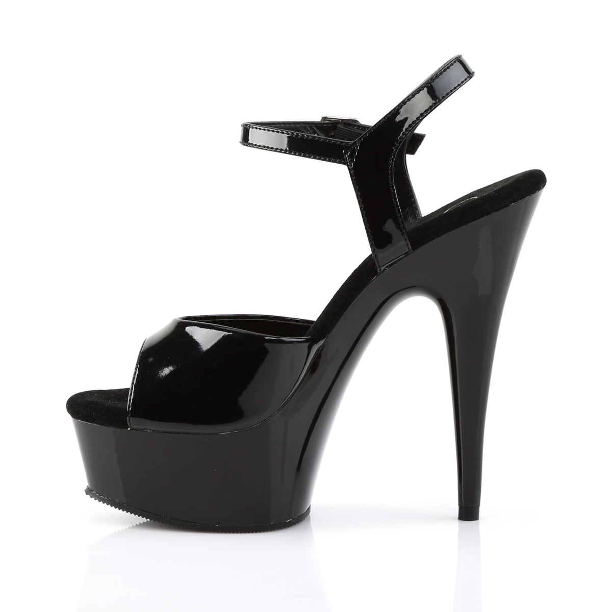 DELIGHT-609 6" Heel, 1 3/4" PF Ankle Strap Sandal