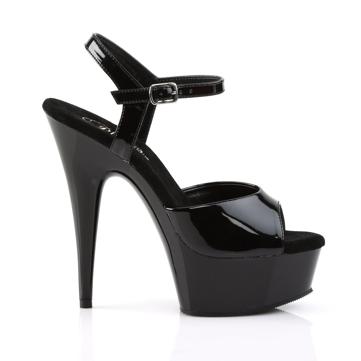 DELIGHT-609 6" Heel, 1 3/4" PF Ankle Strap Sandal