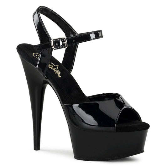 DELIGHT-609 6" Heel, 1 3/4" PF Ankle Strap Sandal