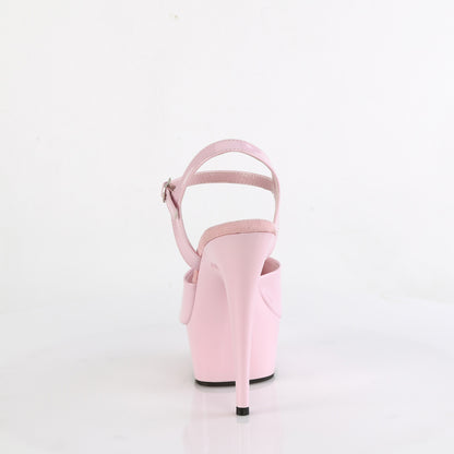 DELIGHT-609 6" Heel, 1 3/4" PF Ankle Strap Sandal