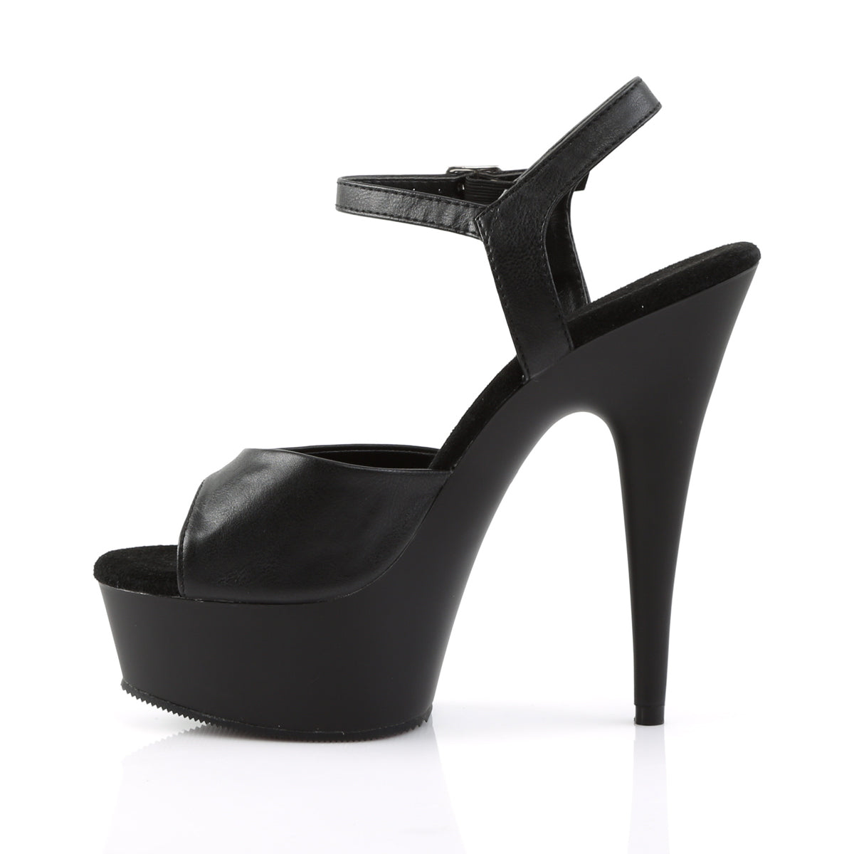 DELIGHT-609 6" Heel, 1 3/4" PF Ankle Strap Sandal