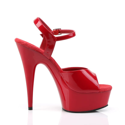 DELIGHT-609 6" Heel, 1 3/4" PF Ankle Strap Sandal
