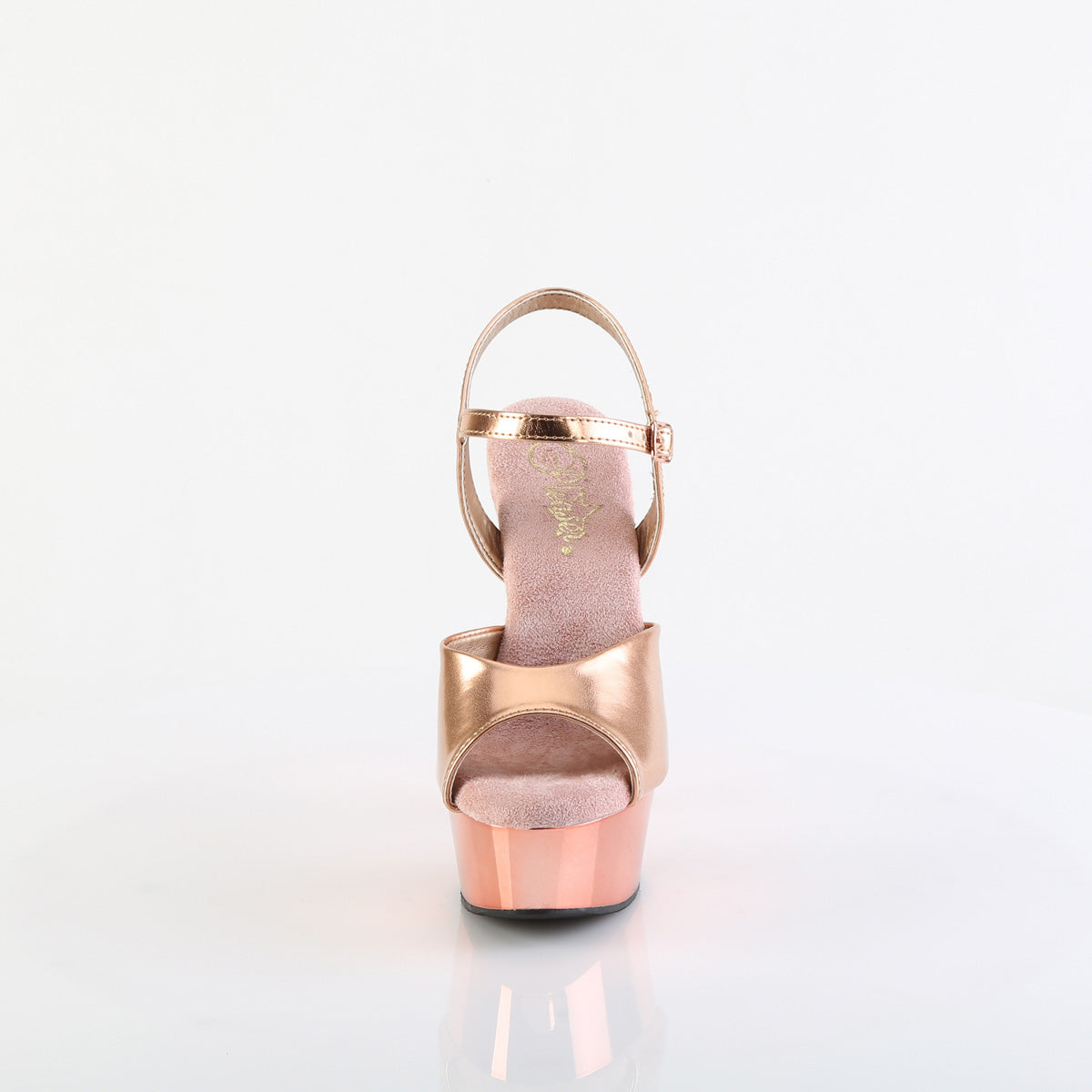 DELIGHT-609 6" Heel, 1 3/4" PF Ankle Strap Sandal