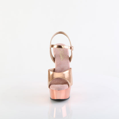 DELIGHT-609 6" Heel, 1 3/4" PF Ankle Strap Sandal