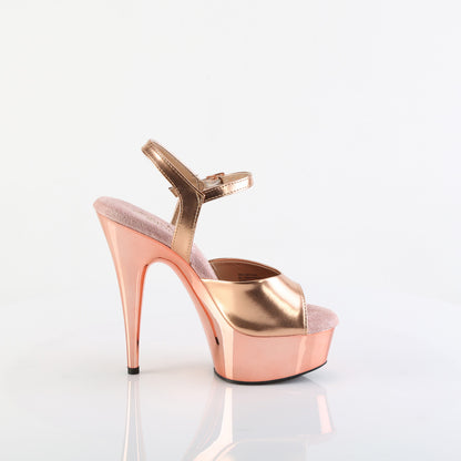 DELIGHT-609 6" Heel, 1 3/4" PF Ankle Strap Sandal