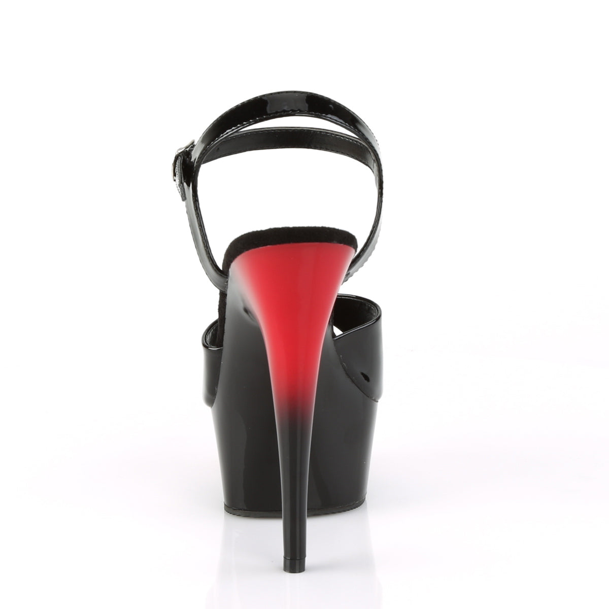 DELIGHT-609BR 6" Heel, 1 3/4" PF Two Tone Ankle Strap Sandal