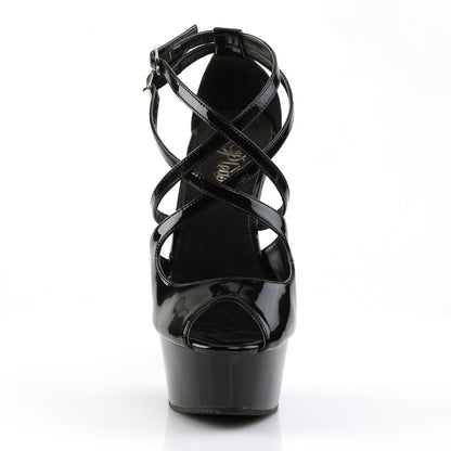 DELIGHT-612 *6" Heel, 1 3/4" PF Ankle Strap Sandal