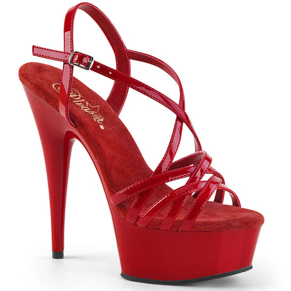 DELIGHT-613 6" Heel, 1 3/4" PF Criss-Cross Strap Sandal