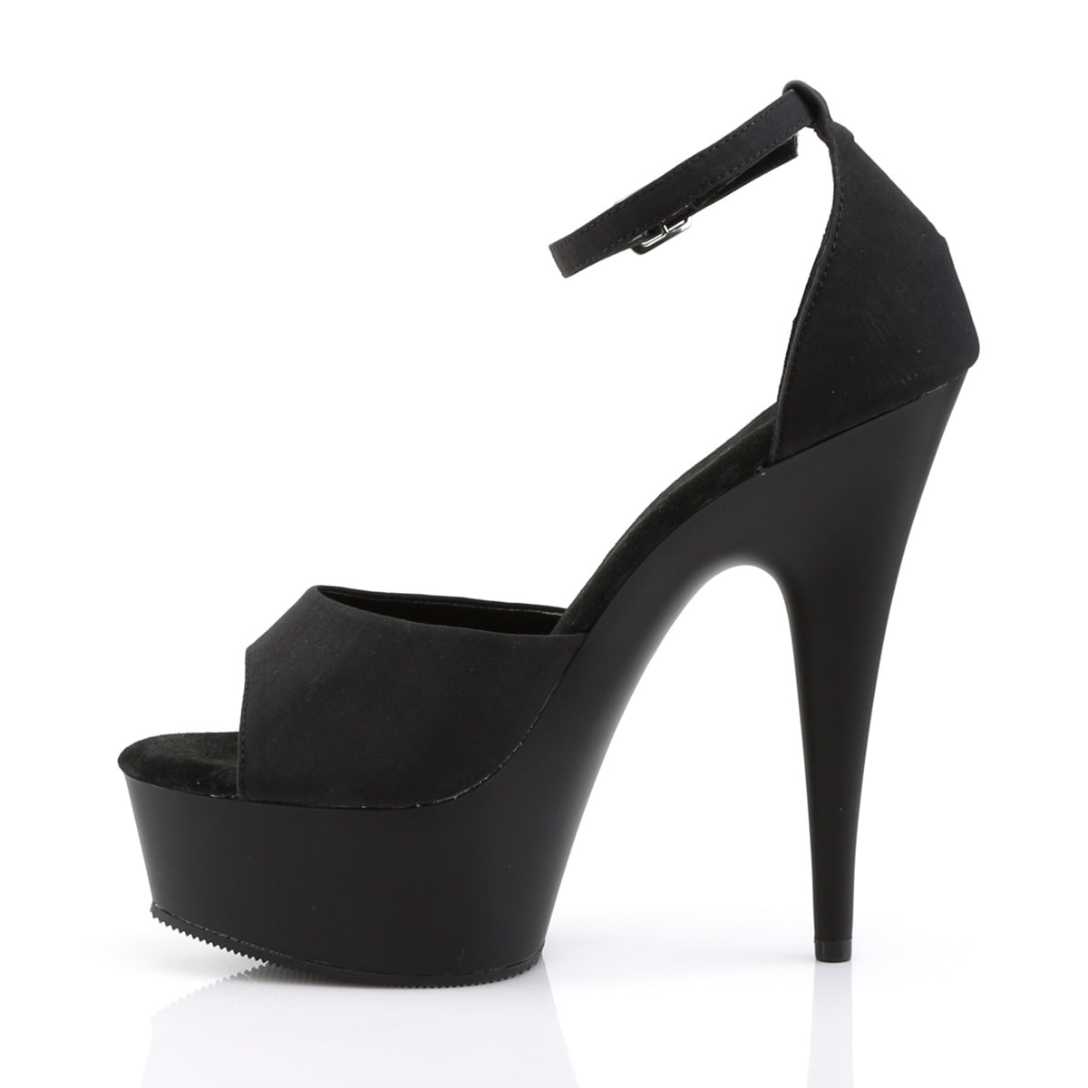 DELIGHT-618PS *6" Heel, 1 3/4" PF Close Back Ankle Strap D' Orsay Sandal