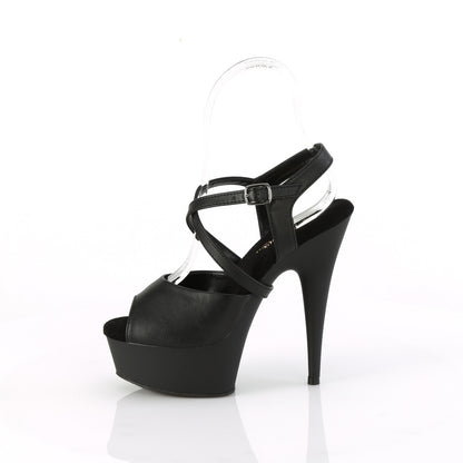 DELIGHT-624-1 *6" Heel, 1 3/4" PF Criss Cross Ankle Strap Sandal