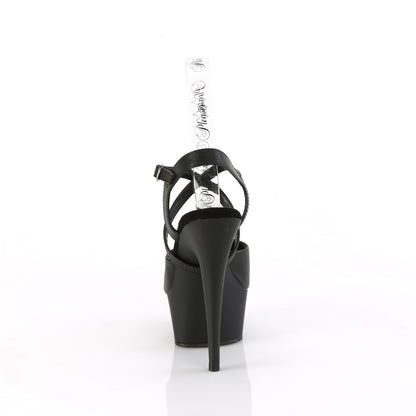DELIGHT-624-1 *6" Heel, 1 3/4" PF Criss Cross Ankle Strap Sandal