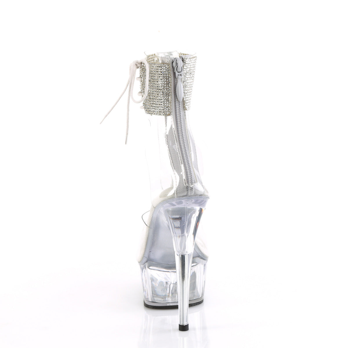DELIGHT-624RS *6" Heel, 1 3/4" PF RS Ankle Cuff Sandal, Back Zip