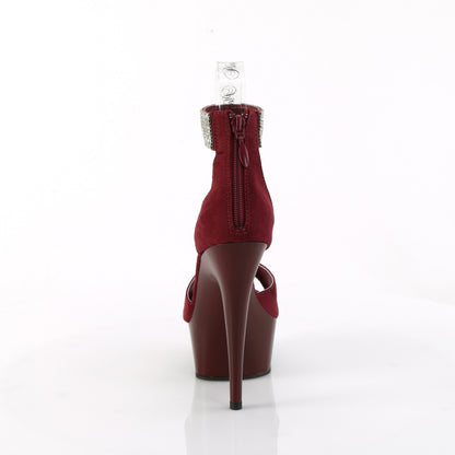 DELIGHT-625 *6" Heel, 1 3/4" PF Close Back Sandal w/RS, Back Zip