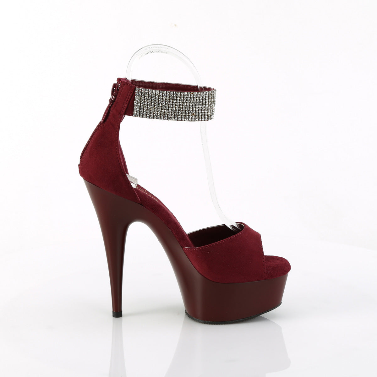 DELIGHT-625 *6" Heel, 1 3/4" PF Close Back Sandal w/RS, Back Zip