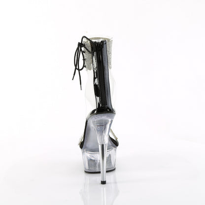 DELIGHT-627RS 6" Heel, 1 3/4" PF Ankle Cuff Sandal w/RS, Back Zip