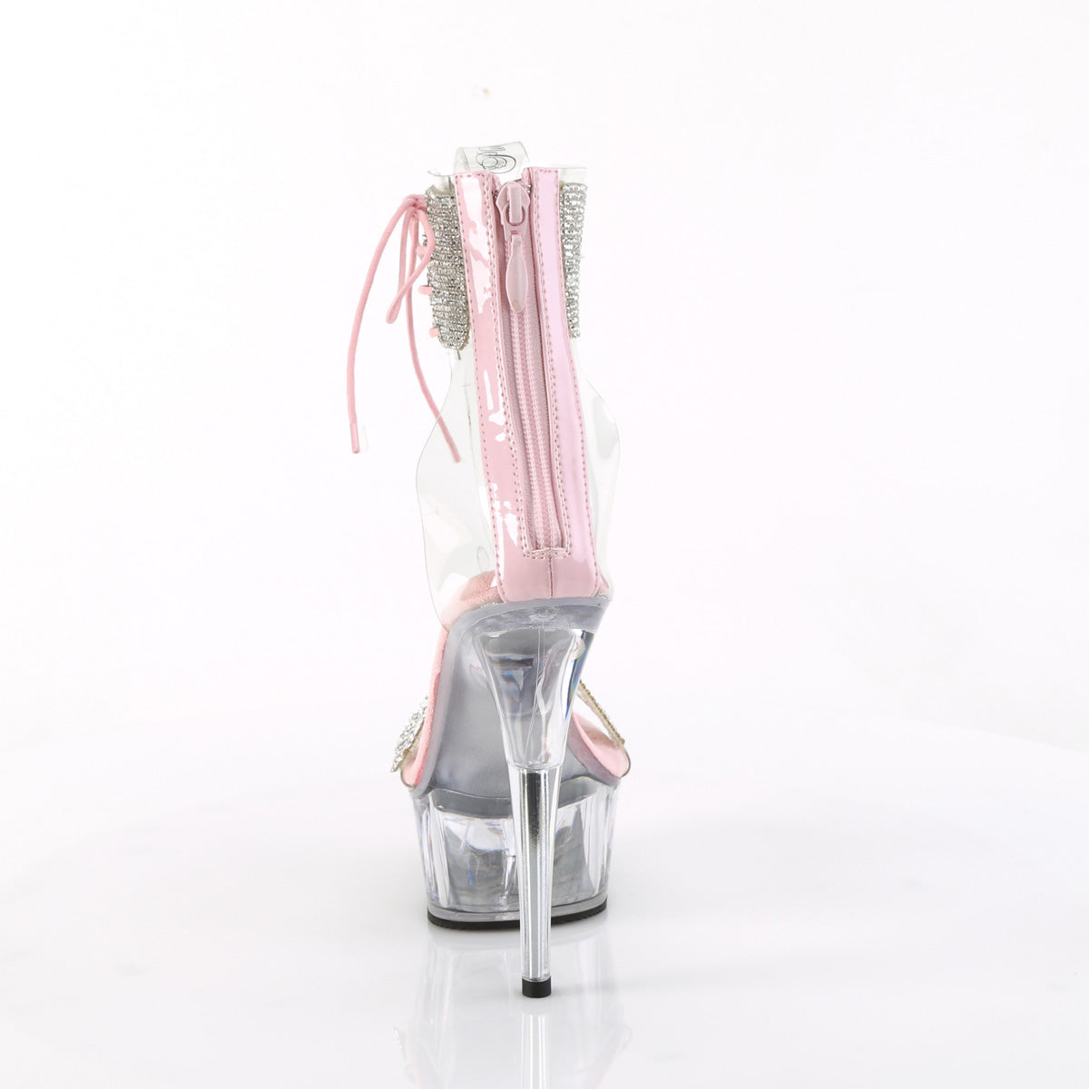 DELIGHT-627RS 6" Heel, 1 3/4" PF Ankle Cuff Sandal w/RS, Back Zip
