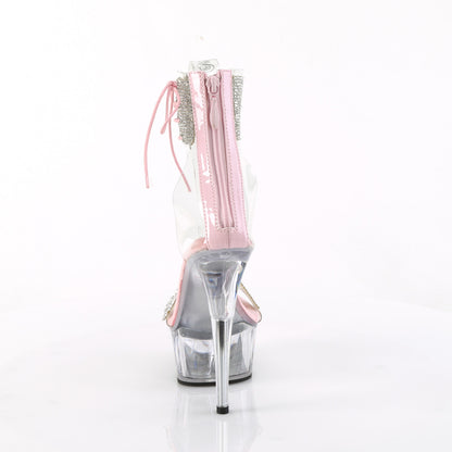 DELIGHT-627RS 6" Heel, 1 3/4" PF Ankle Cuff Sandal w/RS, Back Zip