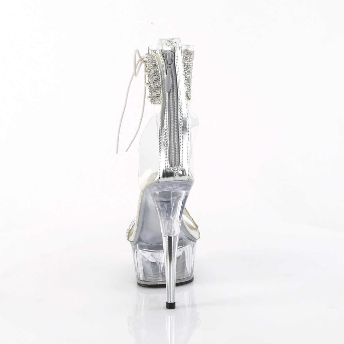 DELIGHT-627RS *6" Heel, 1 3/4" PF Ankle Cuff Sandal w/RS, Back Zip