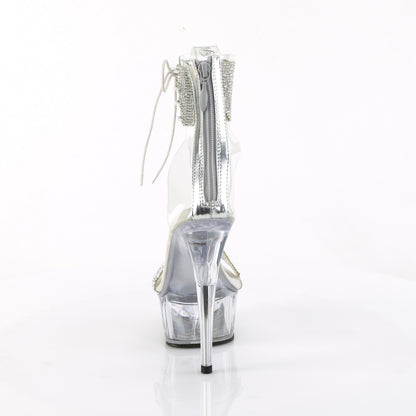 DELIGHT-627RS *6" Heel, 1 3/4" PF Ankle Cuff Sandal w/RS, Back Zip