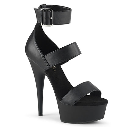 DELIGHT-629 *6" Heel,1 3/4" PF Close Back Triple Band Ankle Strap Sandal