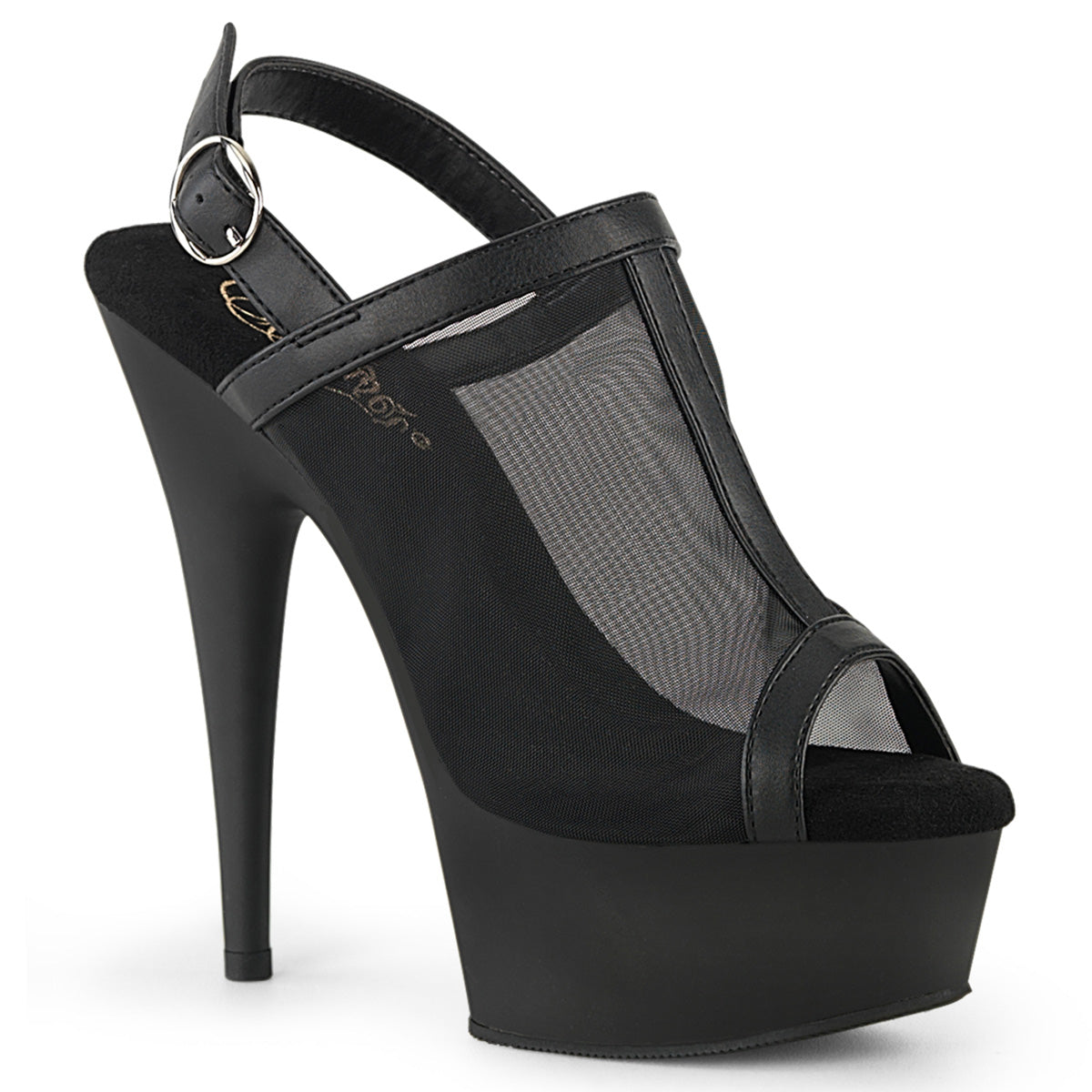 DELIGHT-636 *6" Heel, 1 3/4" PF Mesh Sling Back Sandal