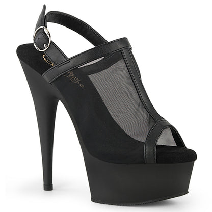 DELIGHT-636 *6" Heel, 1 3/4" PF Mesh Sling Back Sandal