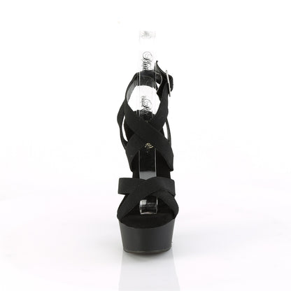 DELIGHT-638 *6" Heel, 1 3/4" PF Criss Cross Ankle Strap Sandal