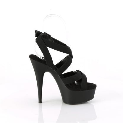 DELIGHT-638 *6" Heel, 1 3/4" PF Criss Cross Ankle Strap Sandal