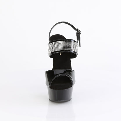 DELIGHT-639 6" Heel, 1 3/4" PF Sling Back Ankle Strap Sandal