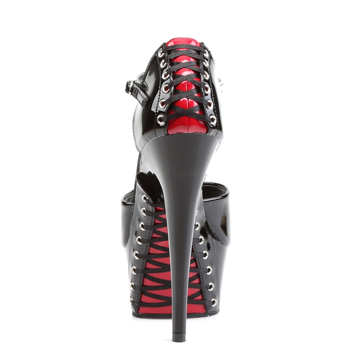 DELIGHT-660FH 6" Heel, 1 3/4" PF d'Orsay Sandal w/ Corset Lacing