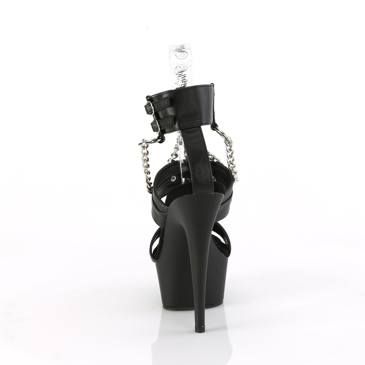 DELIGHT-661 6" Heel, 1 3/4" PF 3 Band T-Strap Ankle Strap Sandal