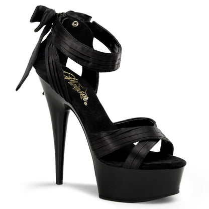 DELIGHT-668 6" Heel, 1 3/4" PF Criss-Cross Straps Close Back Sandal