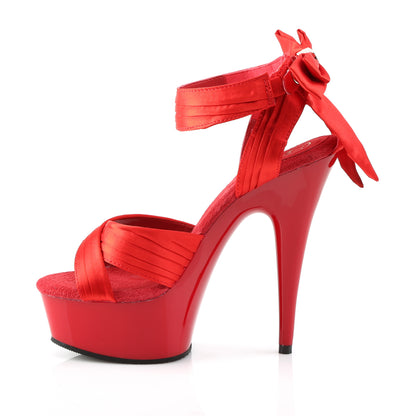 DELIGHT-668 6" Heel, 1 3/4" PF Criss-Cross Straps Close Back Sandal