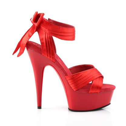 DELIGHT-668 6" Heel, 1 3/4" PF Criss-Cross Straps Close Back Sandal
