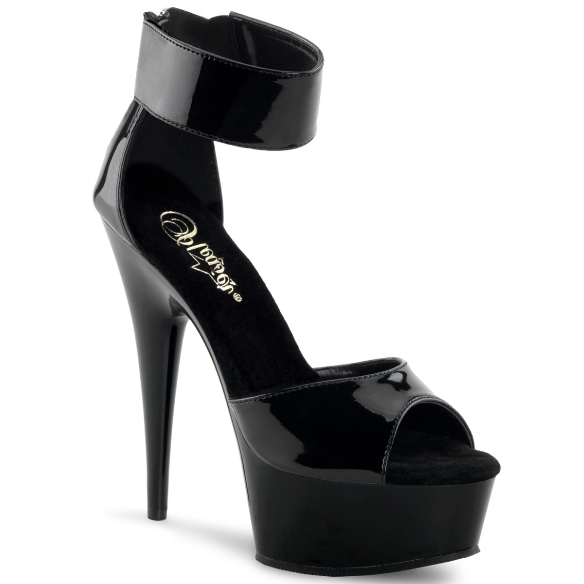 DELIGHT-670-3 6" Heel, 1 3/4" PF Close Back Sandal