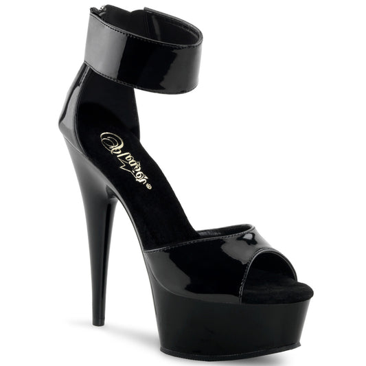 DELIGHT-670-3 6" Heel, 1 3/4" PF Close Back Sandal