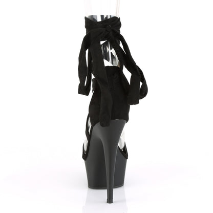 DELIGHT-671 6" Heel, 1 3/4" PF Criss Cross Ankle Wrap Sandal