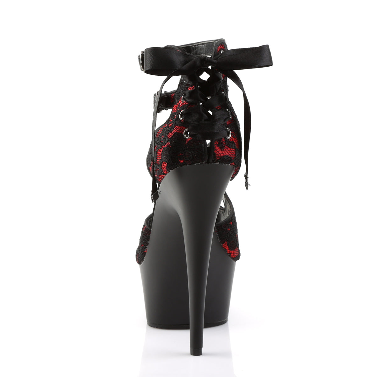 DELIGHT-678LC 6" Heel, 1 3/4" PF Criss Cross Double Ankle Strap Sandal