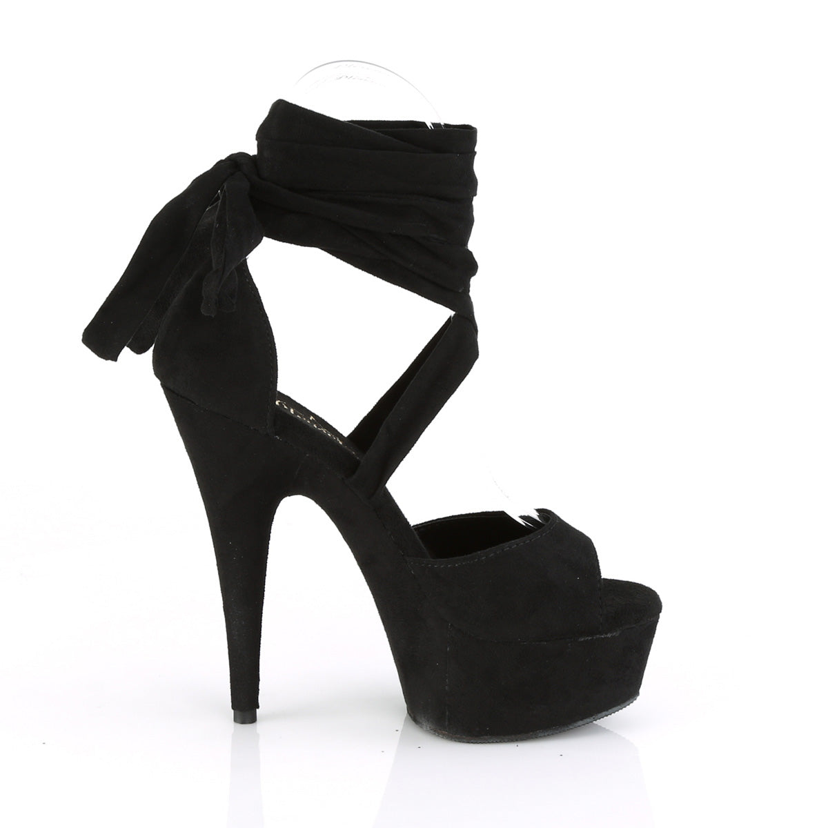 DELIGHT-679 6" Heel, 1 3/4" PF Criss Cross Ankle Wrap Sandal