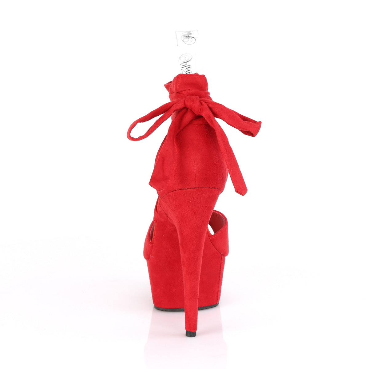 DELIGHT-679 *6" Heel, 1 3/4" PF Criss Cross Ankle Wrap Sandal