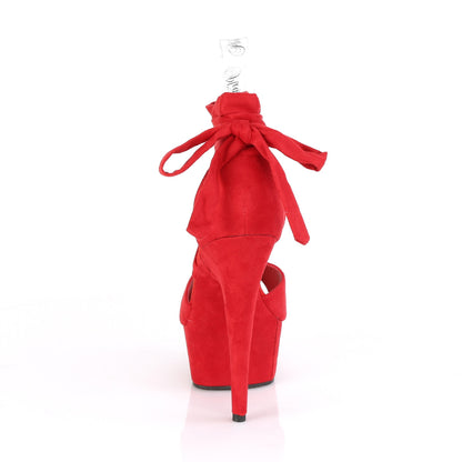DELIGHT-679 *6" Heel, 1 3/4" PF Criss Cross Ankle Wrap Sandal