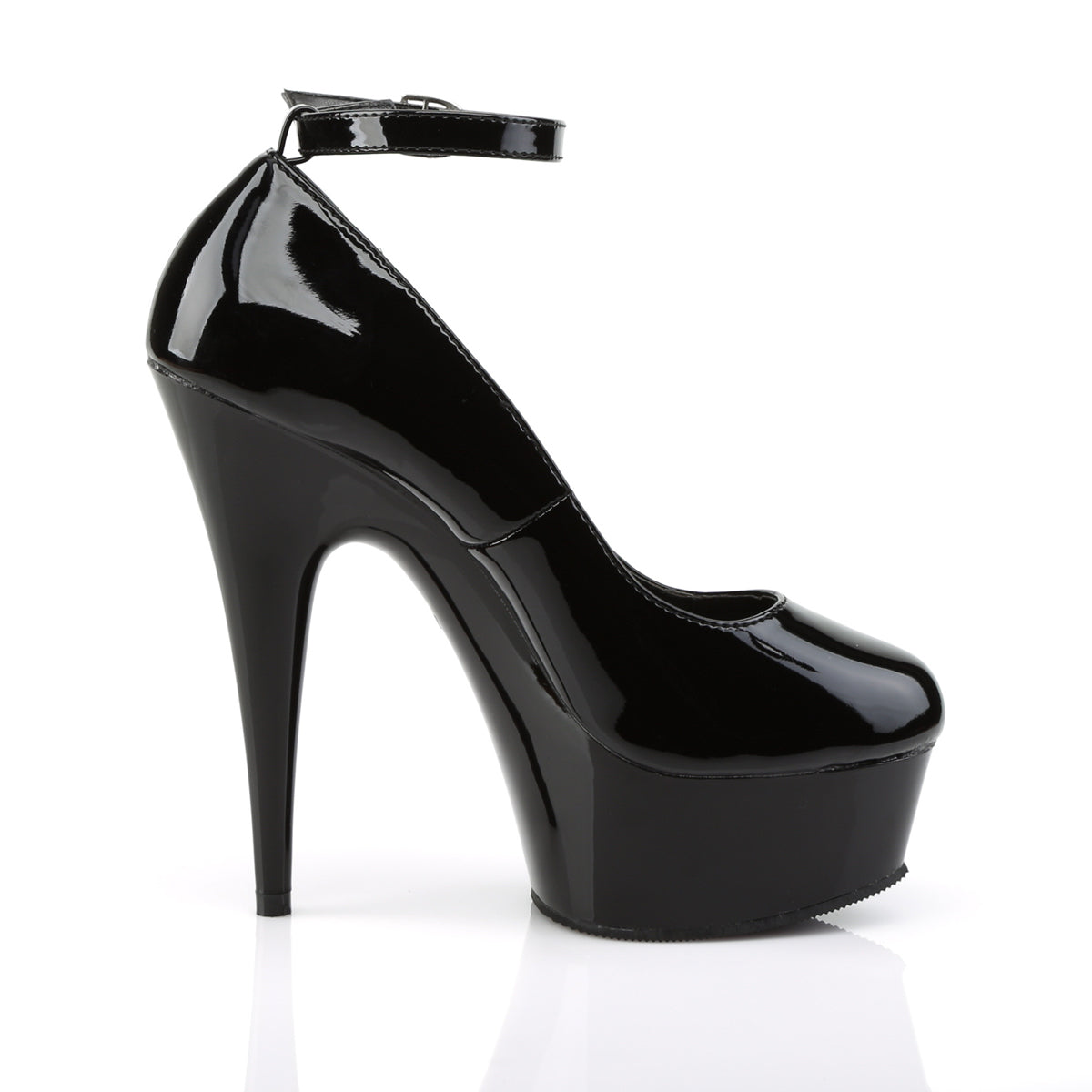 DELIGHT-686 *6" Heel Ankle Strap Platform Pump