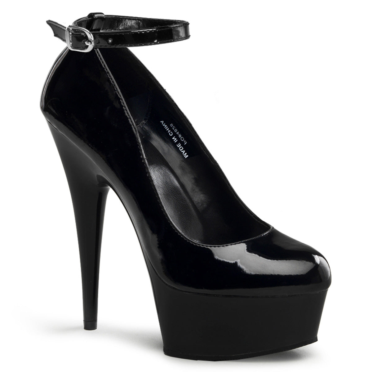 DELIGHT-686 *6" Heel Ankle Strap Platform Pump