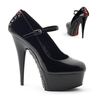 DELIGHT-687FH 6" Heel, 1 3/4" PF Maryjane Pump